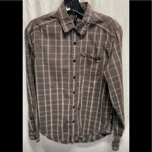 RVCA Long Sleeve Button Down Shirt